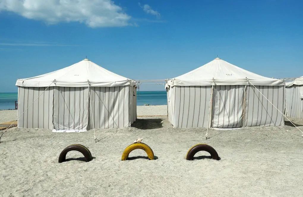 Book tour Oman virgin beach camp
