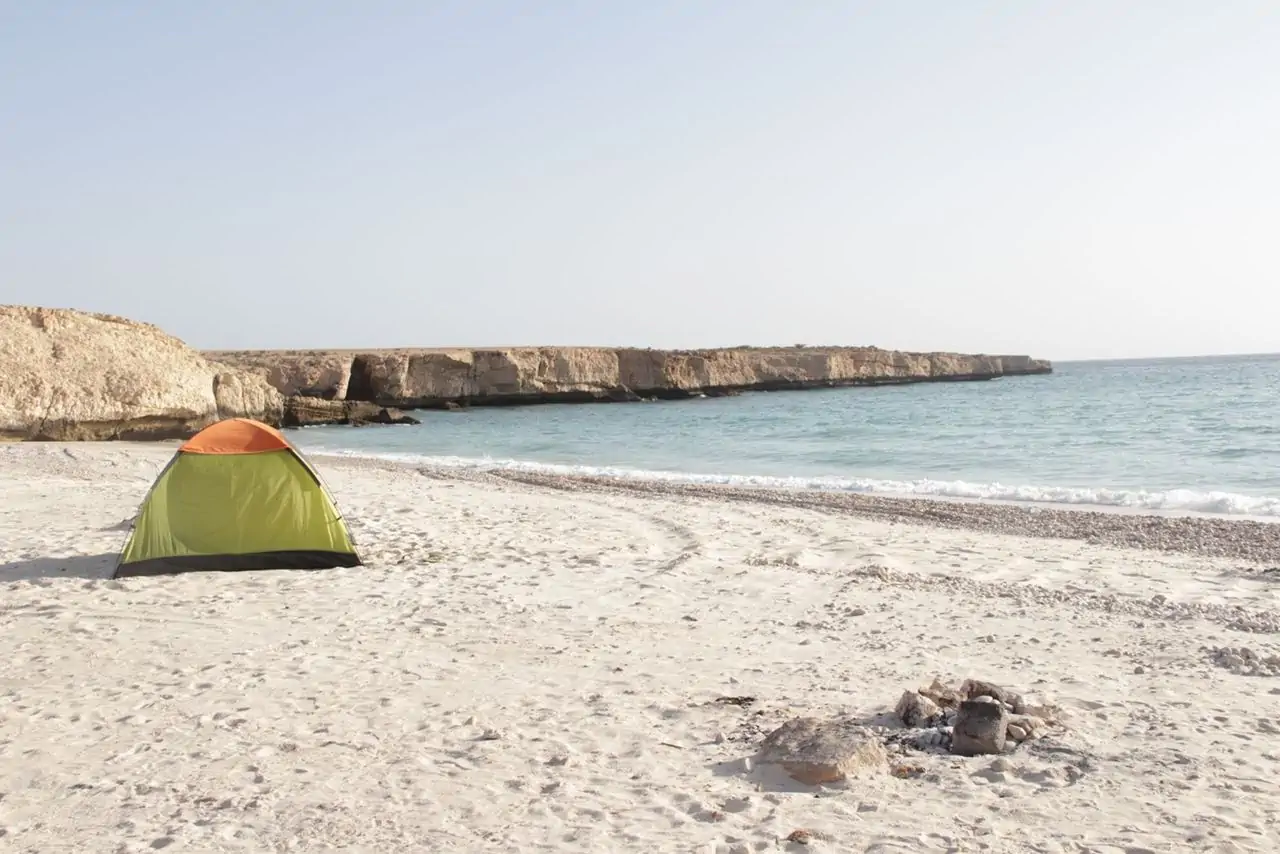 Book tour Oman virgin beach camp